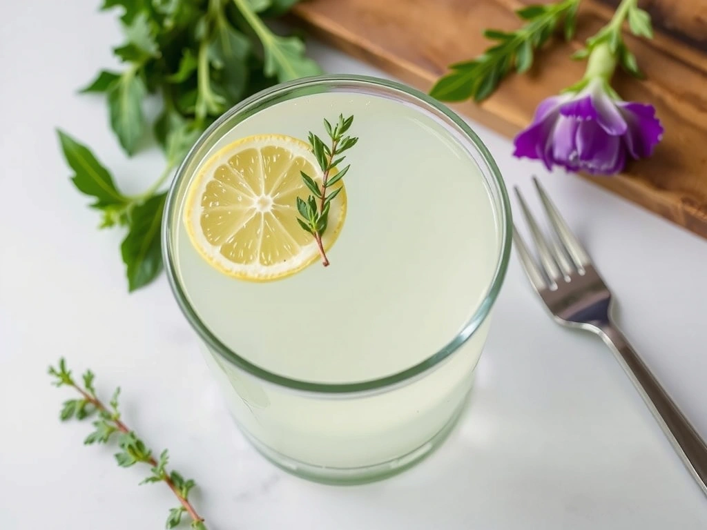 Szklanka wody z cytryną